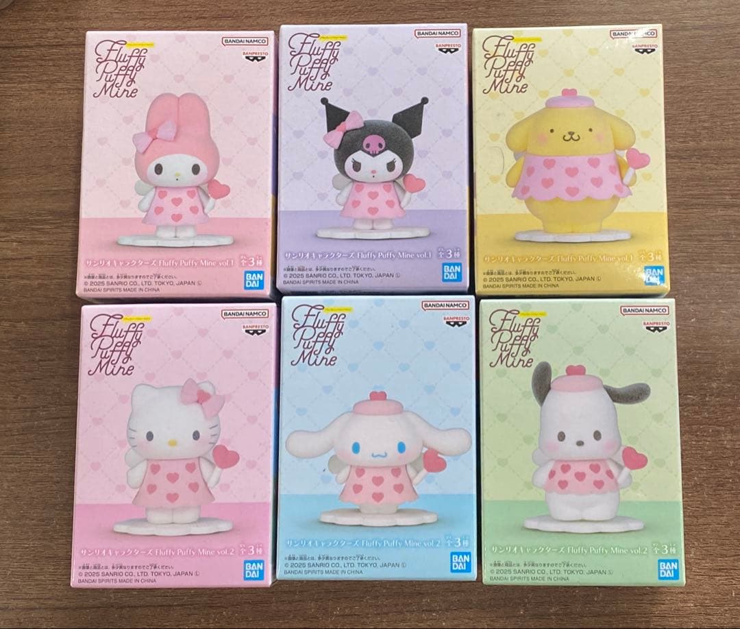サンリオキャラクターズ Fluffy Puffy 6体セット 新品未開封品