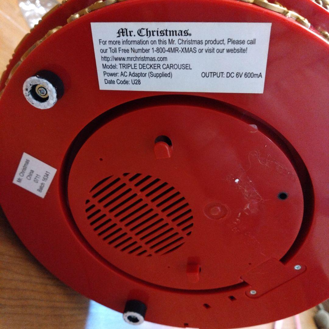 オルゴール Mr. Christmas Triple Decker Carousel