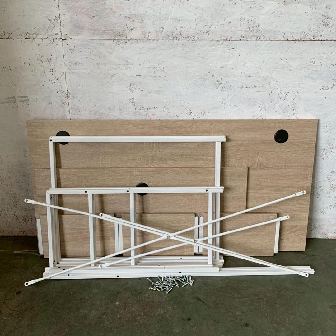 【モダンデコ】 L字型 パソコンデスク ワークデスク 組み立て式 A0445