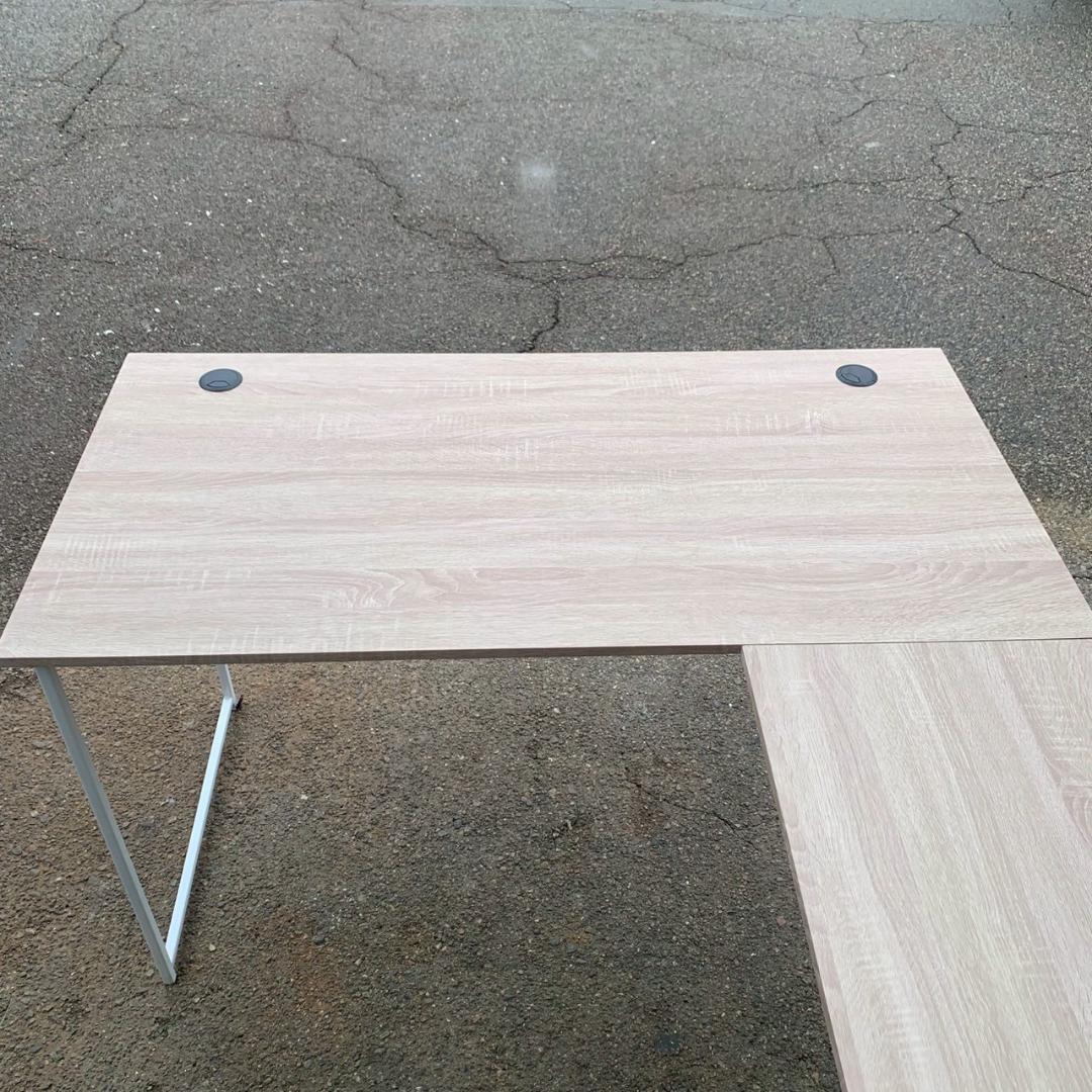 【モダンデコ】 L字型 パソコンデスク ワークデスク 組み立て式 A0445