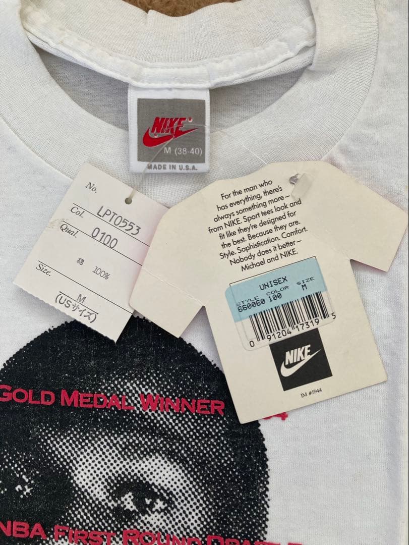 デッドストックnikeナイキvintageジョーダンTシャツjordanアメリカ