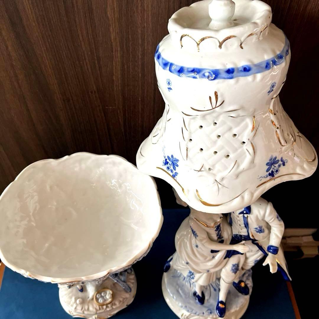 西洋アンティーク風ドールスタンド、小物入れ　2点