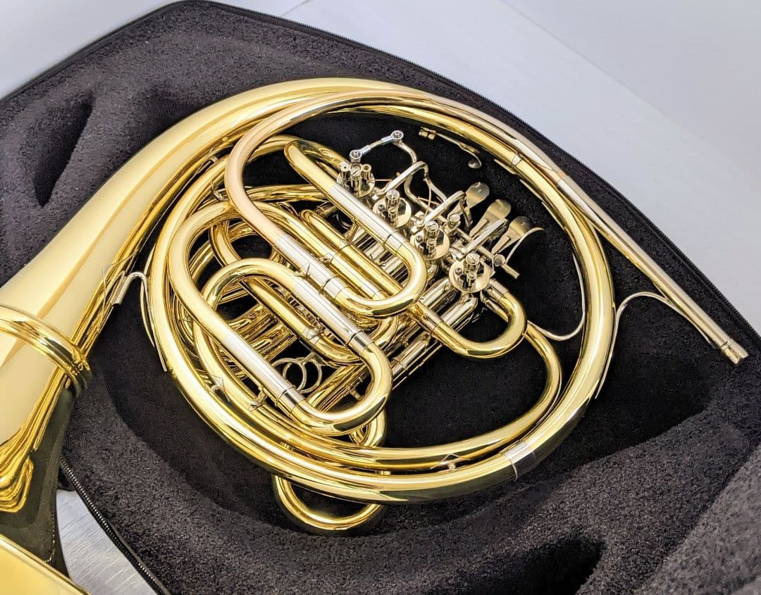 【美品】Wenzel Meinl フルダブルホルン 105