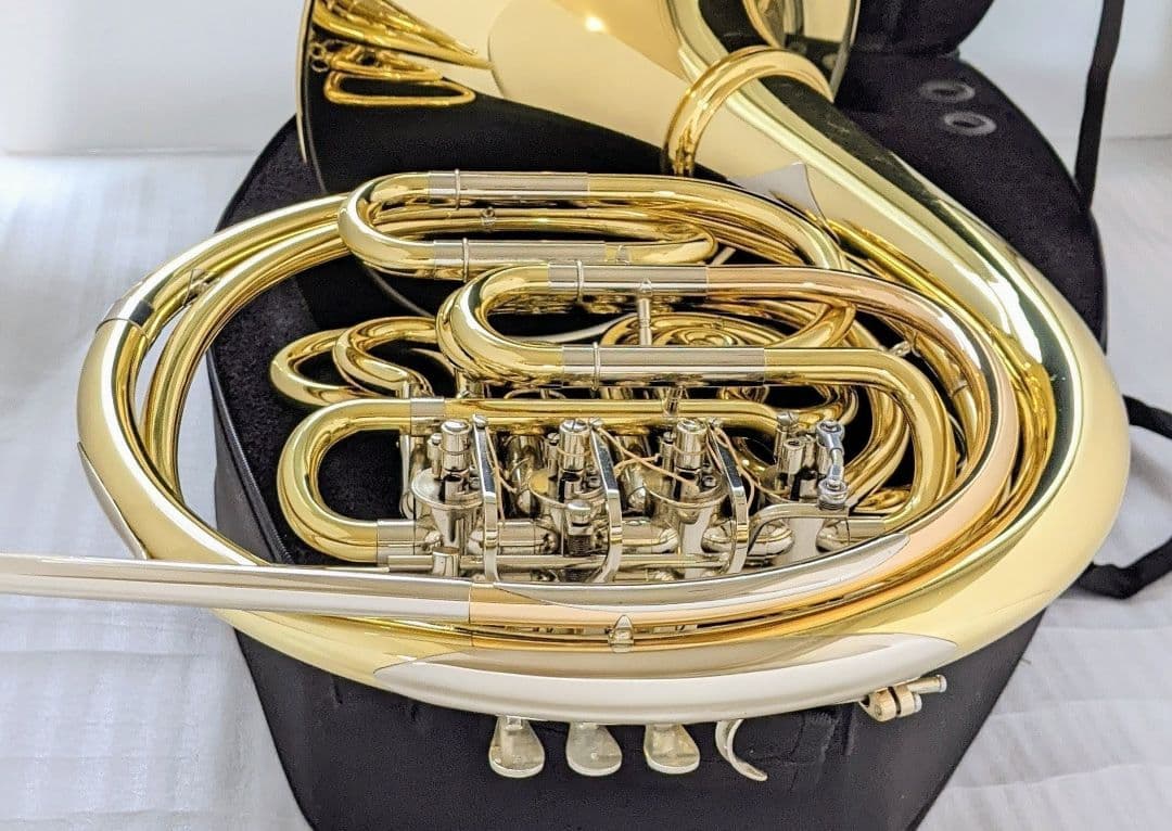 【美品】Wenzel Meinl フルダブルホルン 105