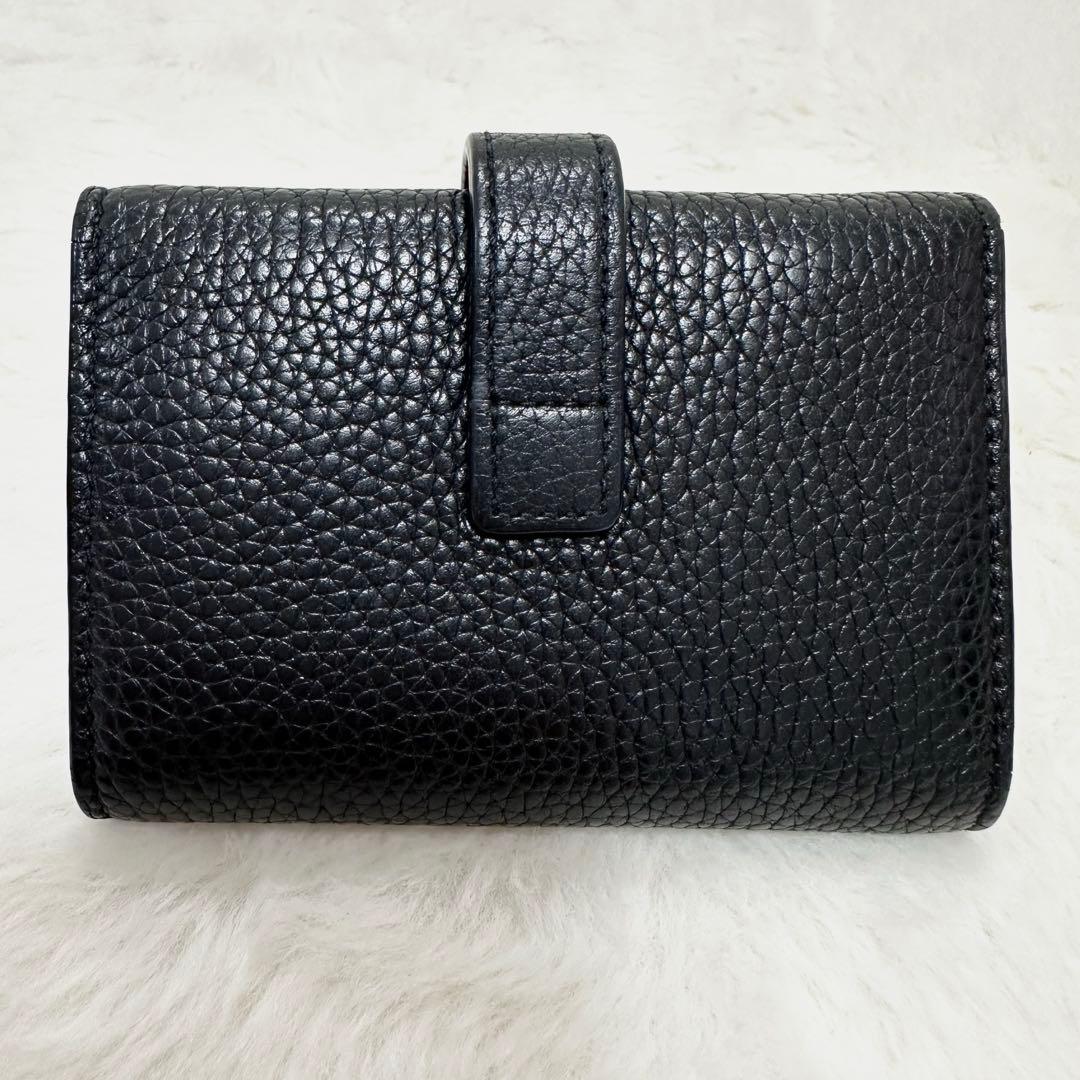 極美品◎SAINTLAULENT サックドジュール キーケース ブラック レザー