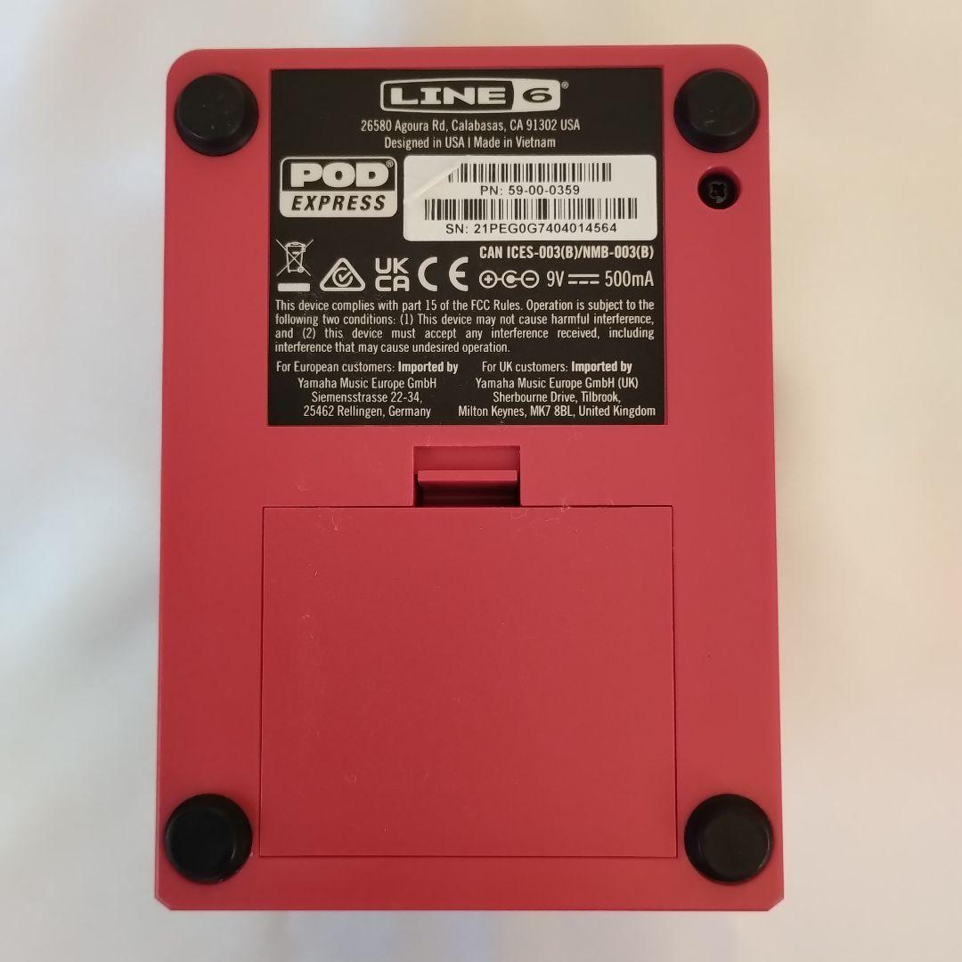 LINE 6 POD Express ギターエフェクター + 社外ACアダプター