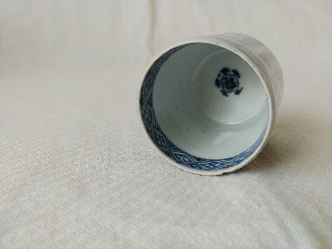 てっさい堂　猪口　古伊万里　染付　シルバー　セット　B (トレイ含まず)
