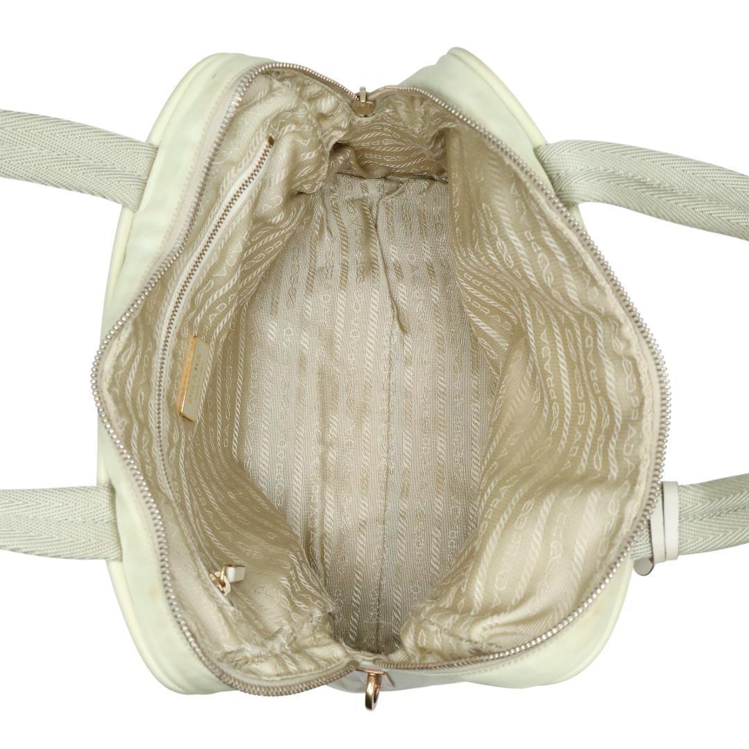 良品 PRADA プラダ ハンドバッグ 三角ロゴ 白タグ ナイロン 正規品