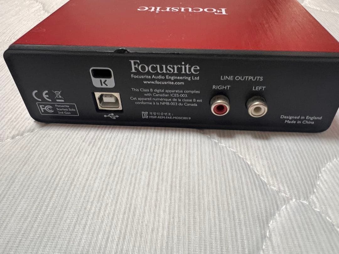 最終値下げfocusrite scarlett