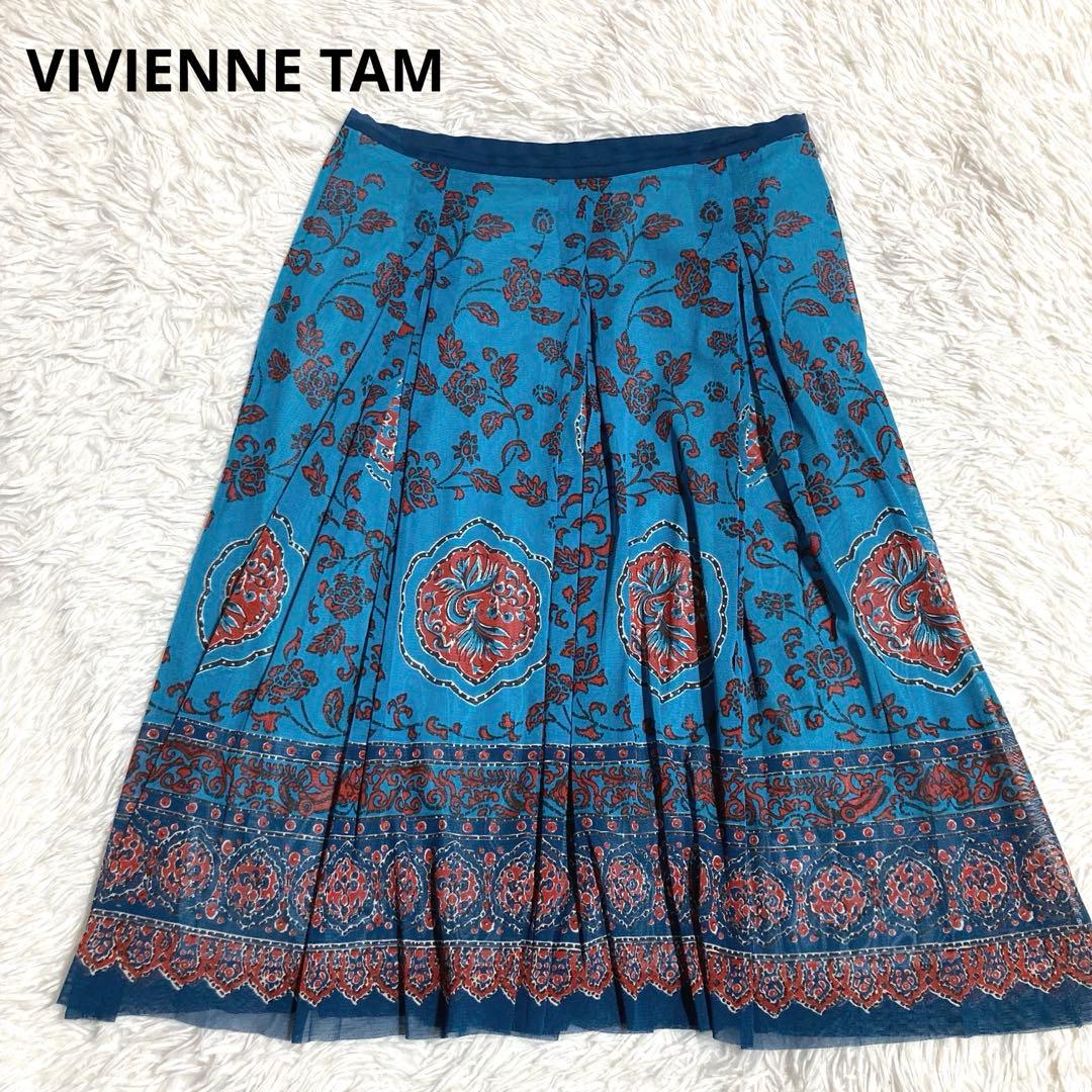 ヴィヴィアンタム VIVIENNE TAM スカート 花 パワーネット
