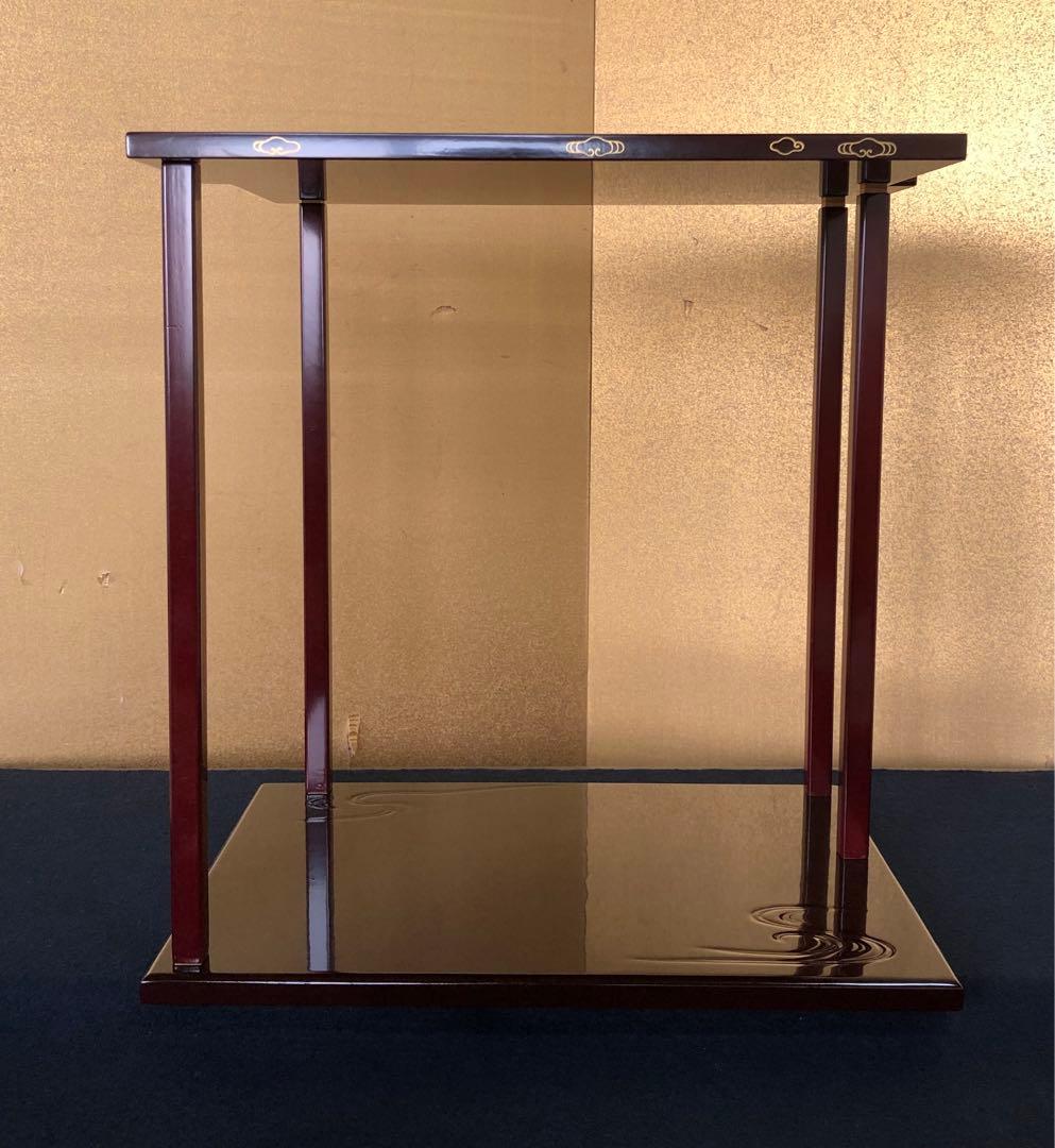 《R》茶道具 淡々斎好写 山雲棚 組立式 山下靖斎作 元箱　251216お5