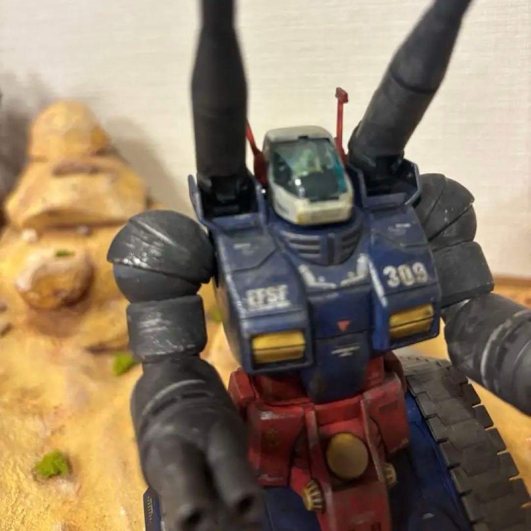 HG 1/144 ガンタンク 、ガンキャノン、ジオラマベースの3点セット