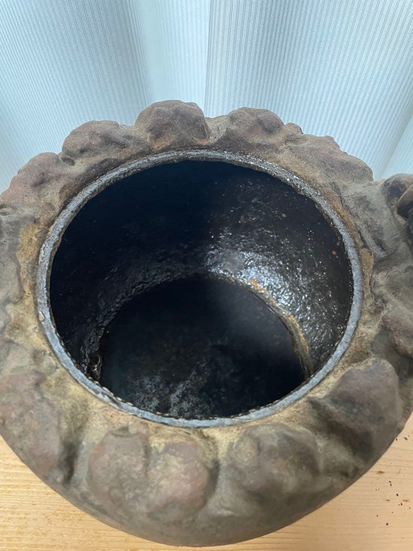 茶道具 龍文堂造 手取釜 釣釜 炉釜