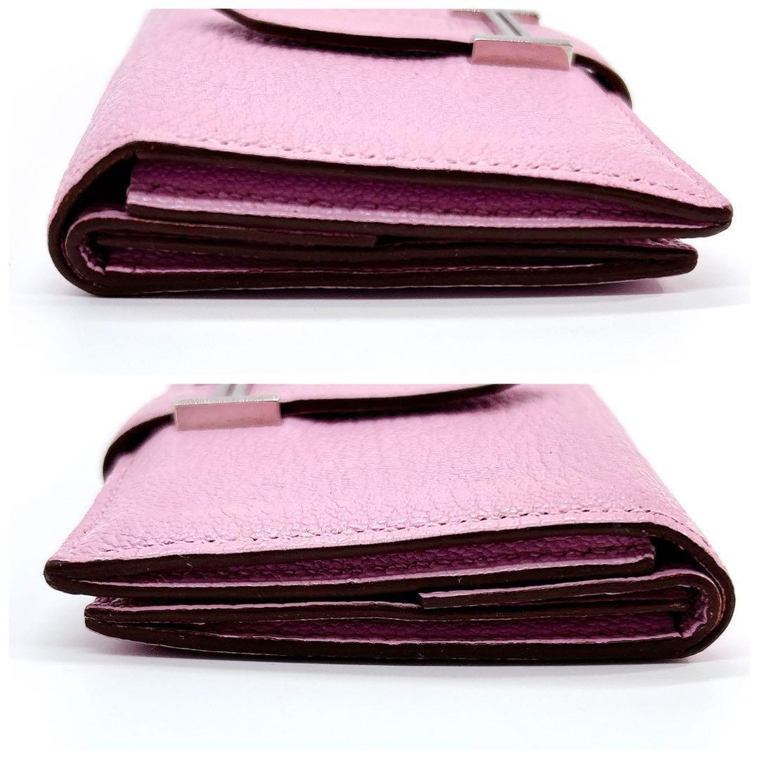 極美品 エルメス ベアンミニ カードケース ケース ミニ財布 ピンク