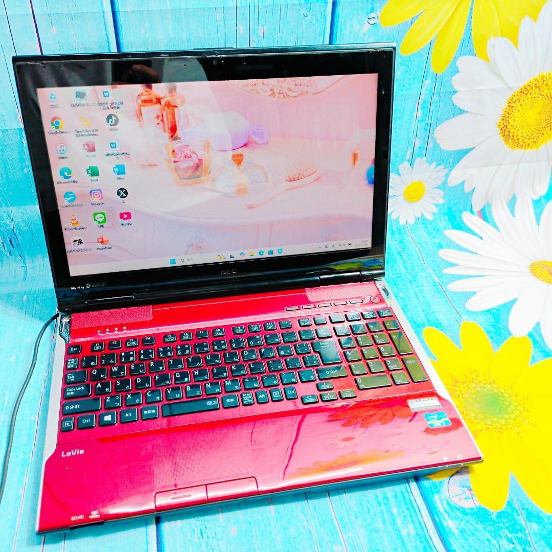 タッチ対応 i7×SSD256 Office付 快適Win11 設定済ノートPC