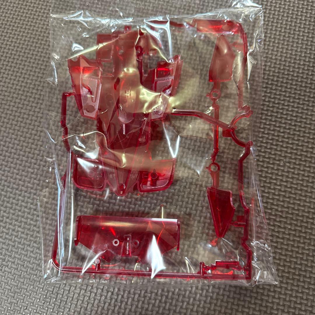 ミニ四駆　バンガードソニック　クリヤーレッドボディ