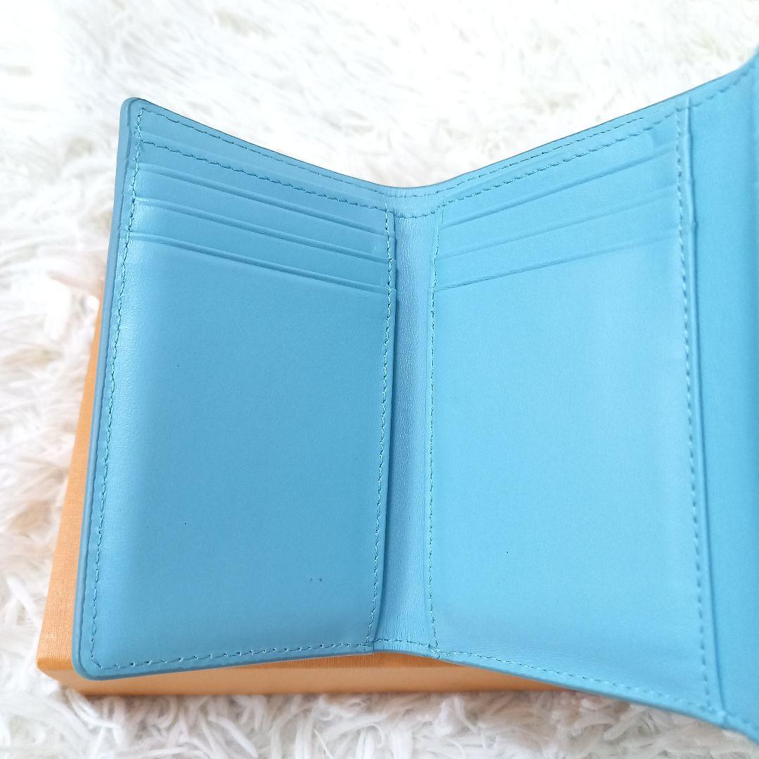 DIESEL　1DR　tri-fold coin　ウォレット　三つ折り財布　青