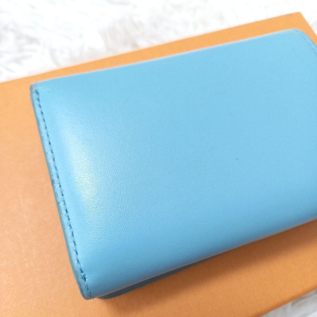 DIESEL　1DR　tri-fold coin　ウォレット　三つ折り財布　青