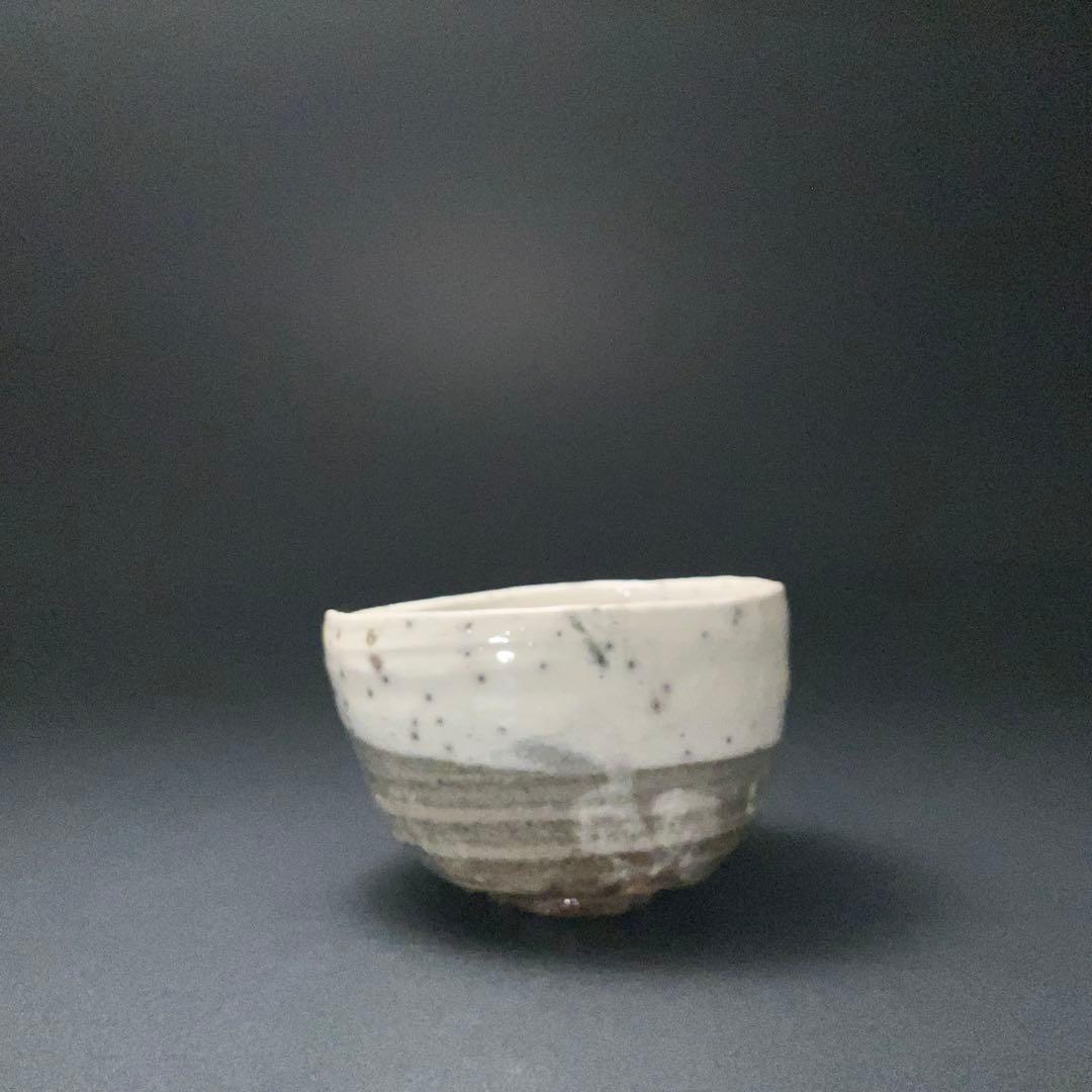 抹茶碗　鯉江良二　楽設楽　共箱　現代陶芸家　常滑　R1404お3