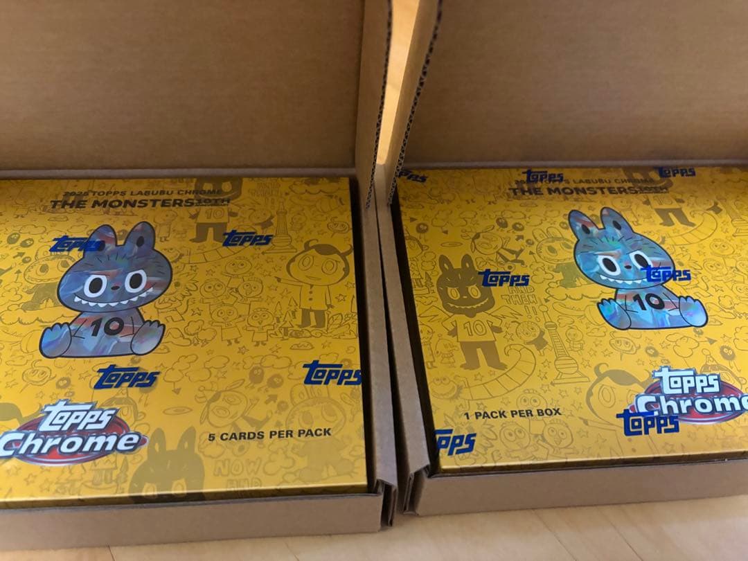 Topps Chrome 10周年記念ボックス　ラブブ　2BOX 新品未開封