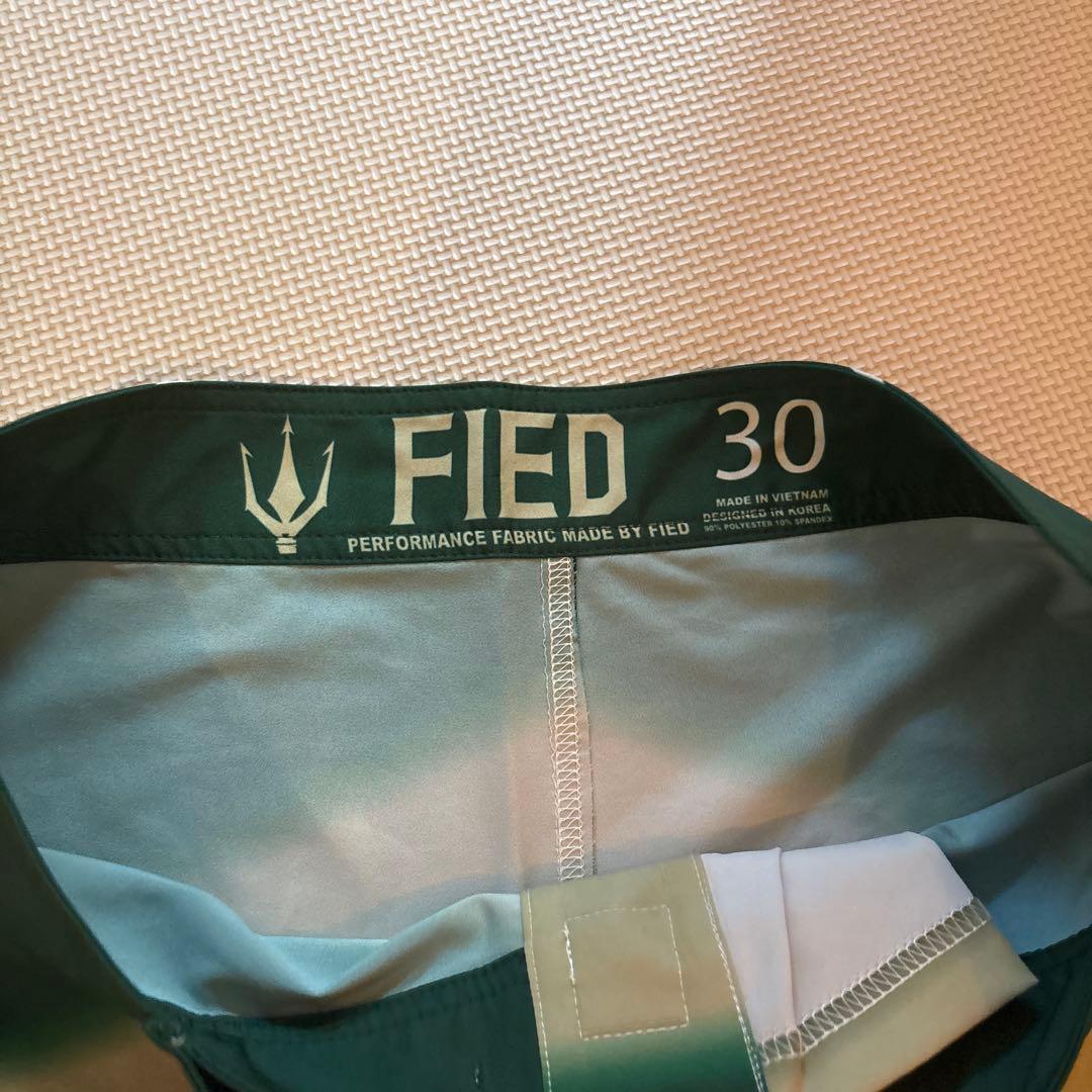 FIED サーフパンツ　30グリーン/ホワイト