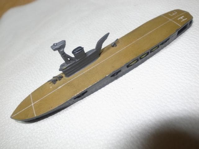 美品1940年代英国製◆軍艦 空母HMSハーミーズ95/エルメス95 金属製模型