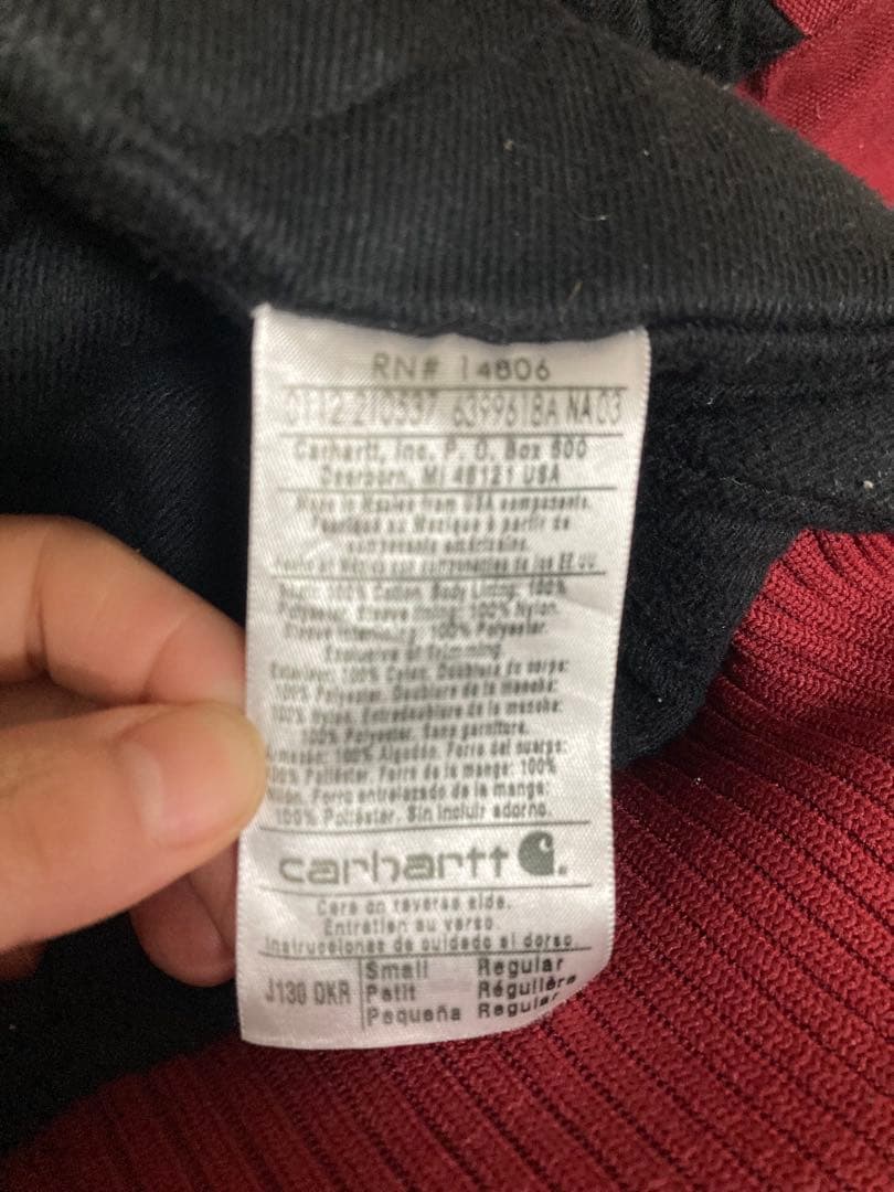 Carhartt フード付きジャンパー Sサイズ 赤