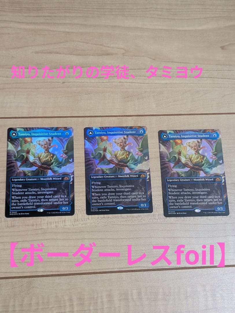 専用【知りたがりの学徒、タミヨウ】【ボーダーレス】【foil】【1枚】