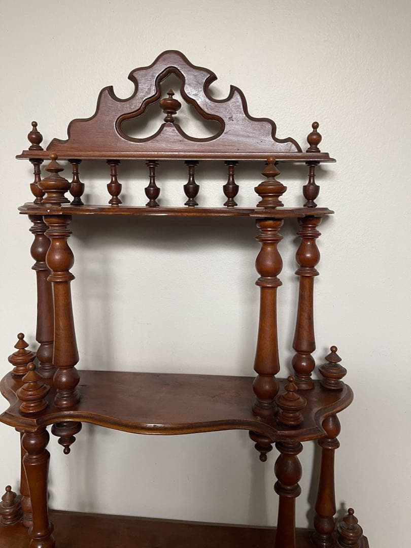 【か6】70 フランスアンティーク　ナポレオンシェルフ　棚