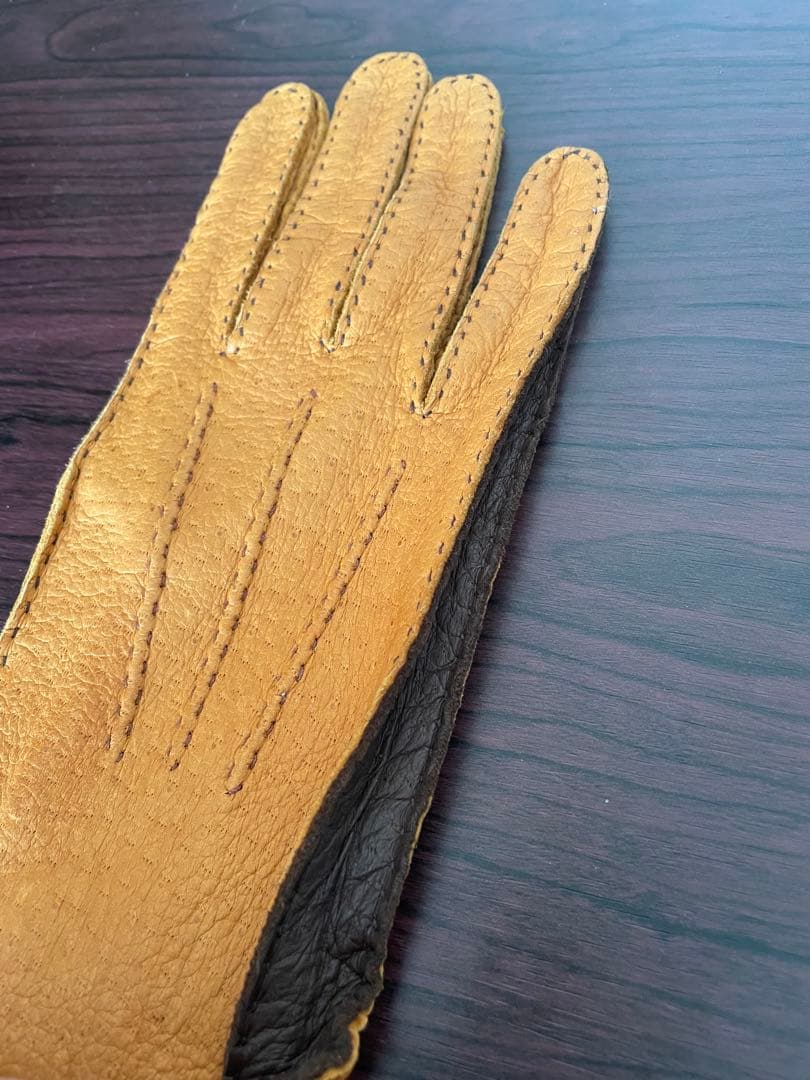 Restelli ペッカリー革手袋　キャメル　サイズ8