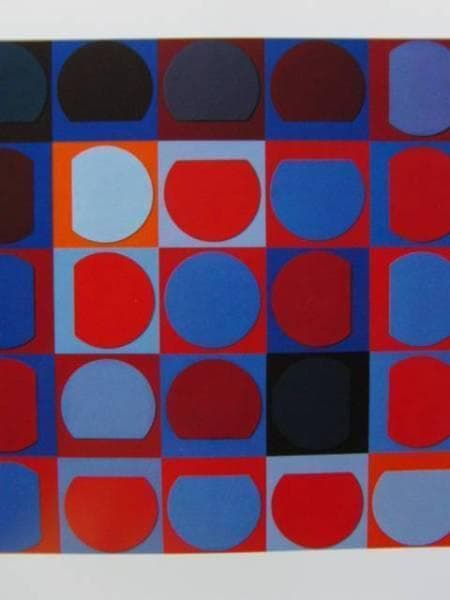 VASARELY、ベラトリックス＝PYR、希少画集画、新品額装付