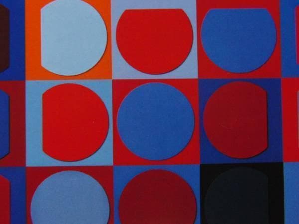 VASARELY、ベラトリックス＝PYR、希少画集画、新品額装付