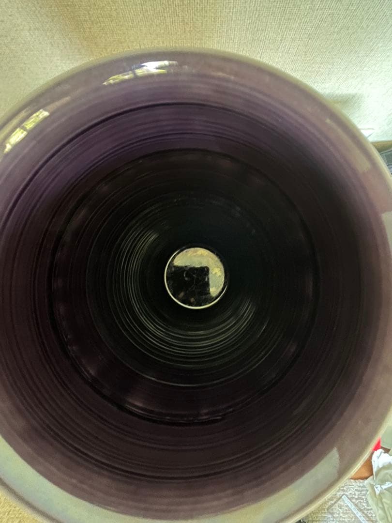 【特大】人間国宝 三代 徳田 八十吉 (正彦) 極上作 彩釉花器 共箱 T279