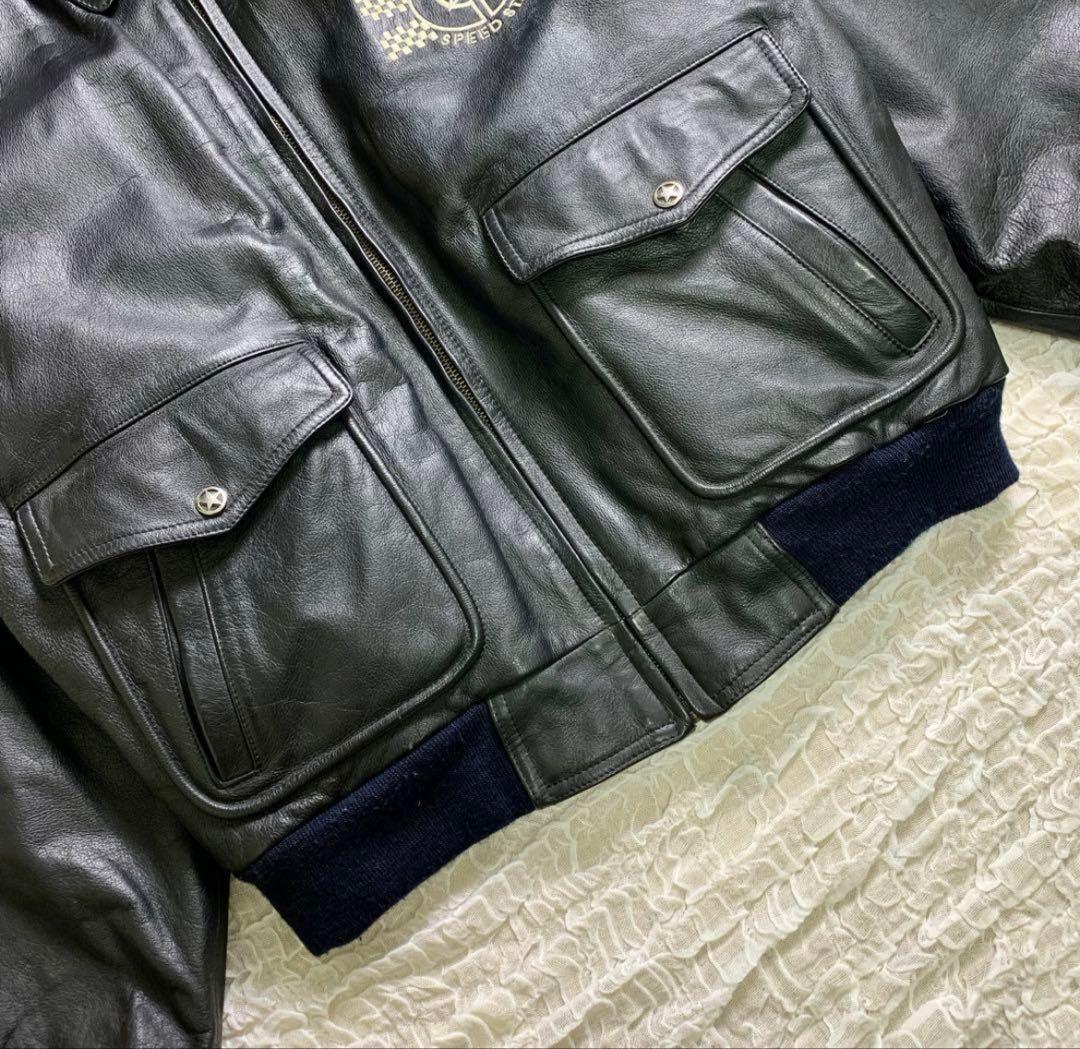 希少 KADOYA カドヤ G2 レザージャケット ライダースジャケット