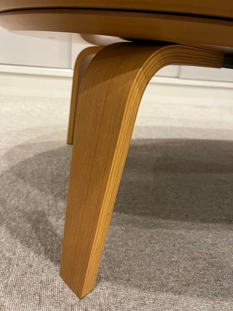 【廃番】無印こたつ　大　オーバル型　ローテーブル　タモ材