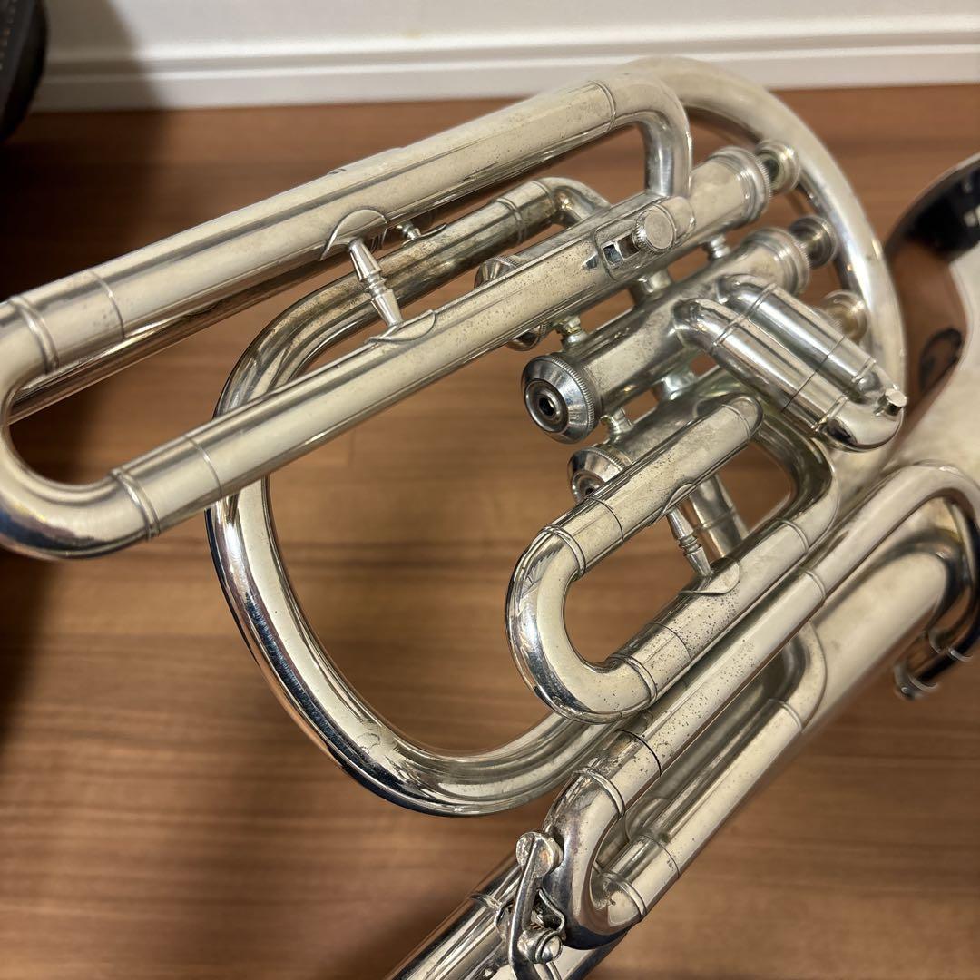 YAMAHAマウスピース テナーホーン 現状品 ケース付 吹奏楽 経年品