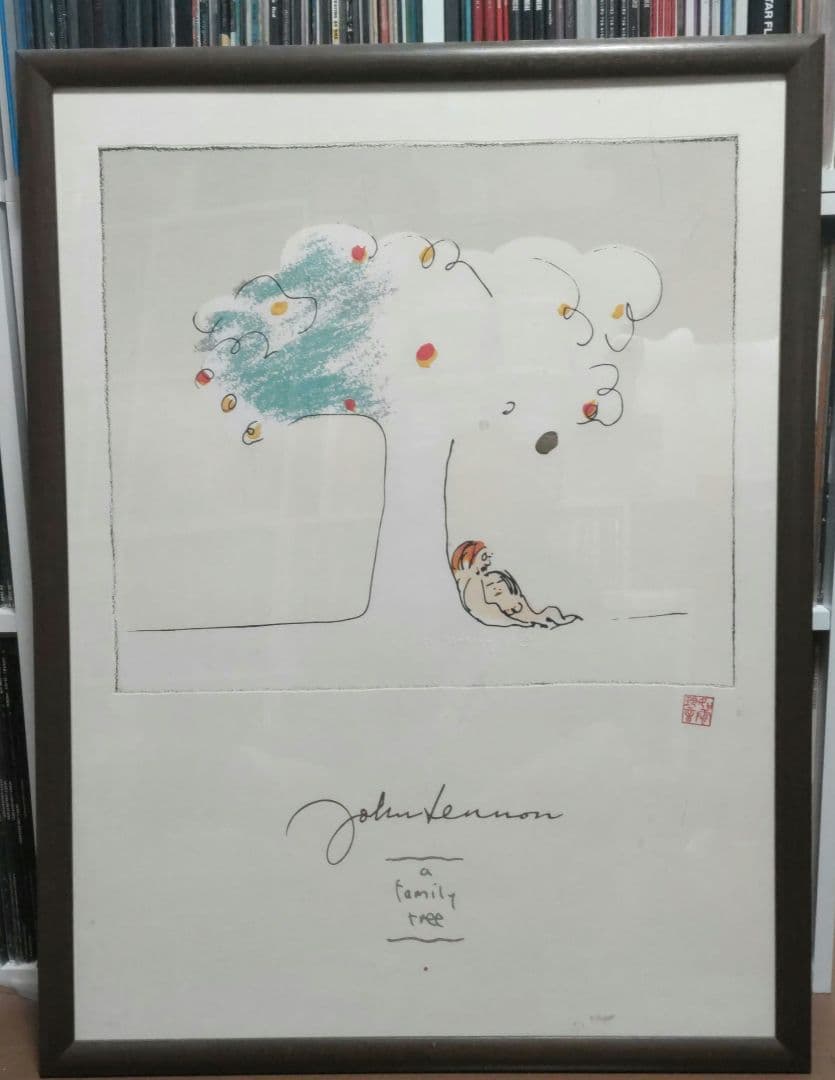 ジョン・レノン　リトグラフ Family Tree 大判