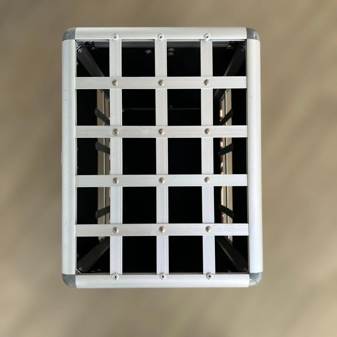 ペットハードキャリーバッグブラウン系小物入れ付き