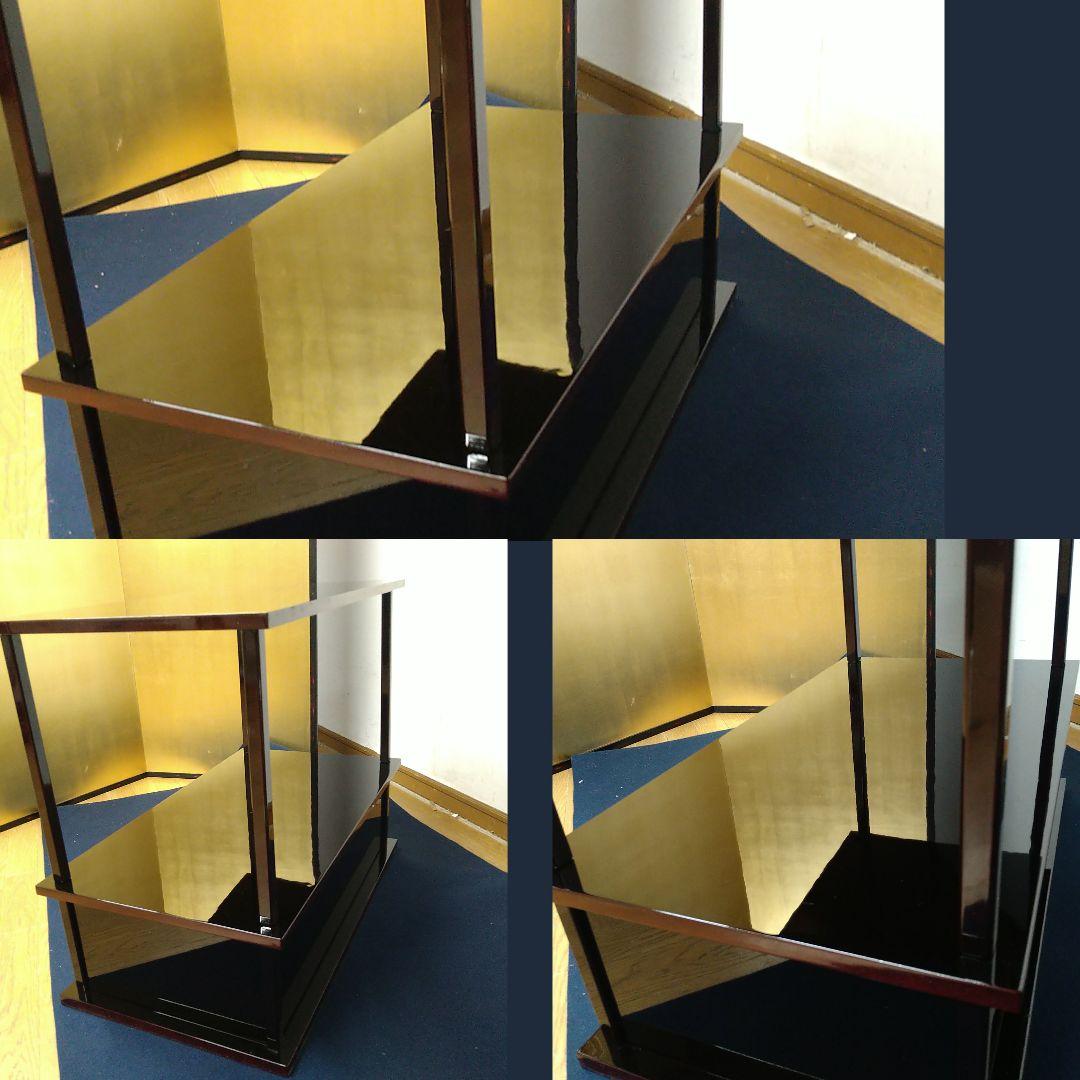 sarrodyAJ44 紹鴎棚 組立式 溜漆塗 専用紙箱 棚物 茶道具 武