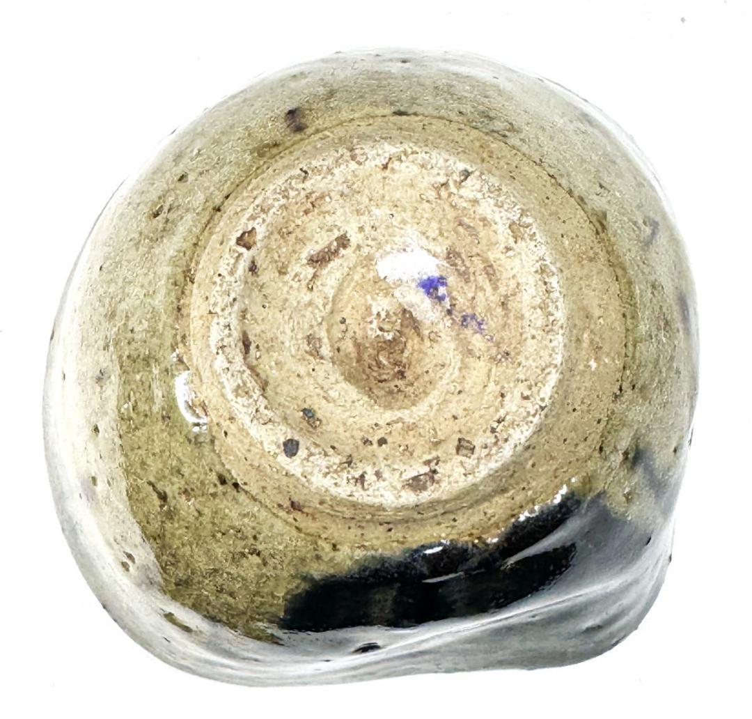 江戸時代中期 尾張徳川家御用窯 御深井焼 茶碗 伝世品焼物 ウブ品WWTT304