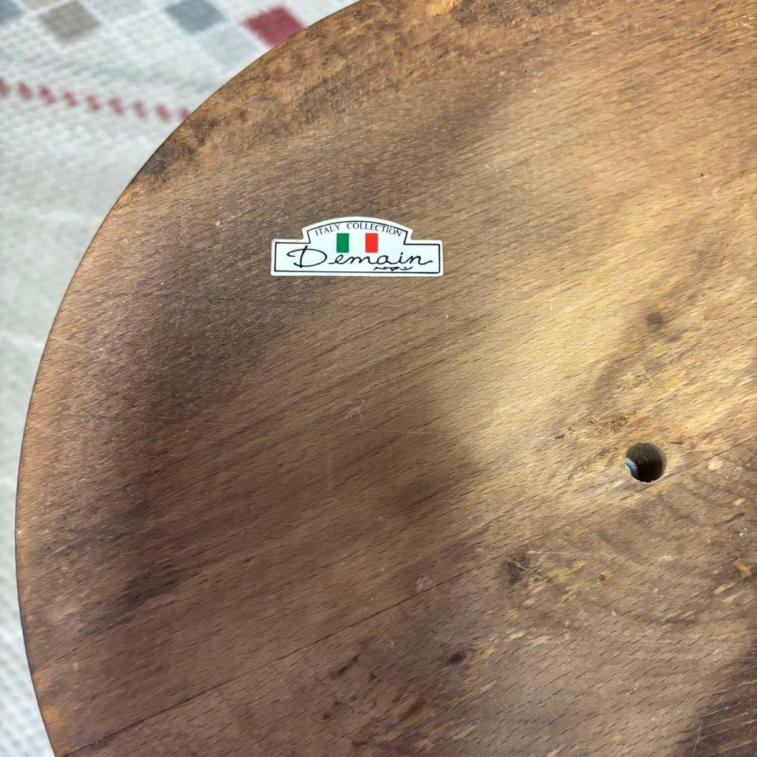 イタリア製ドマン Demain 花台　サイドテーブル　インテリア 家具 木製