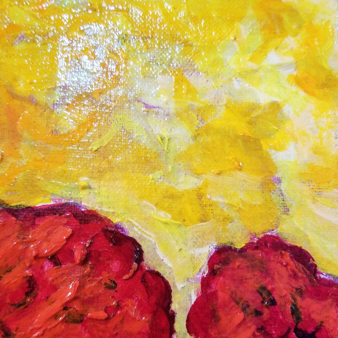 油絵　専用　ならんだゼラニウム