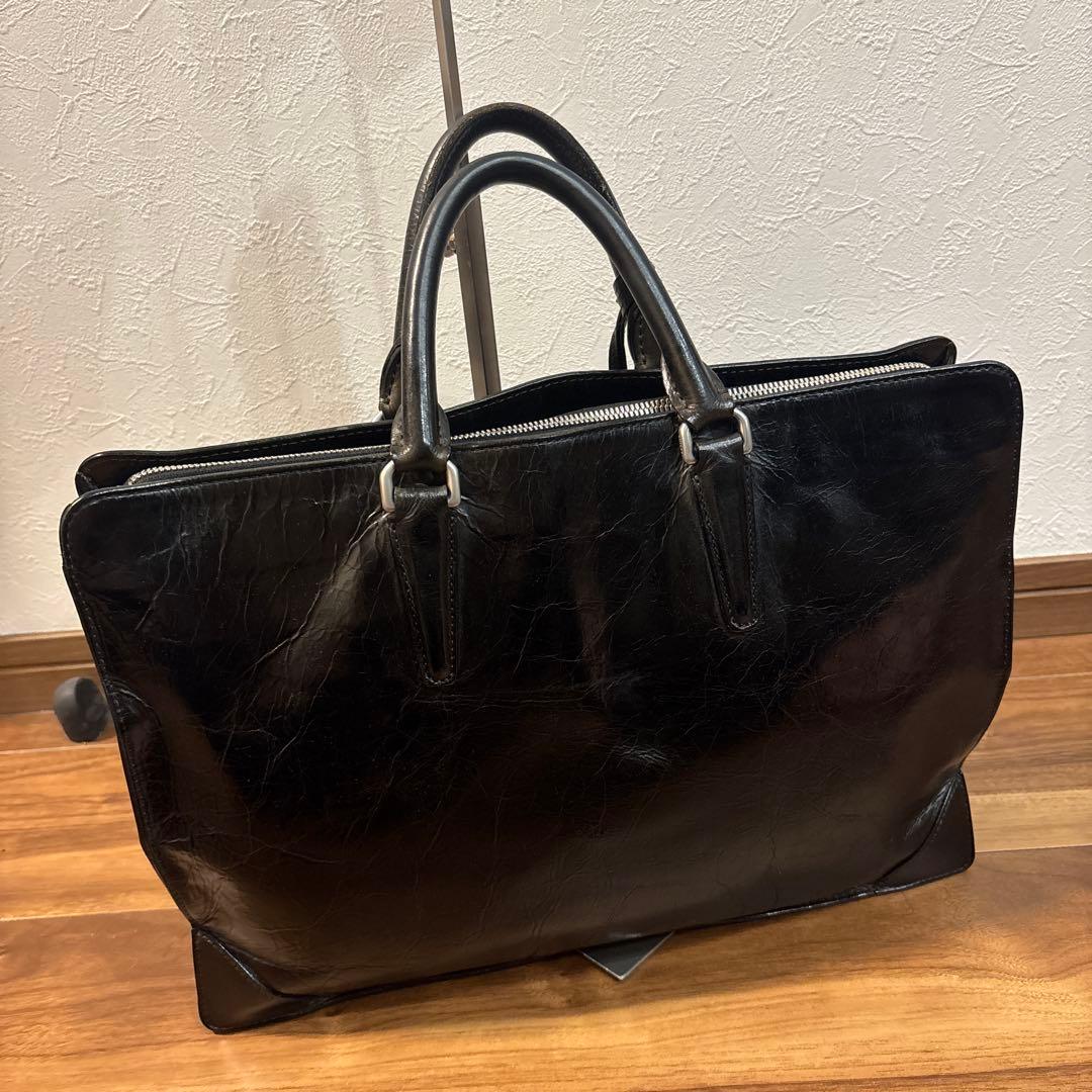 aniary アニアリ レザー 本革製 トートバッグ ビジネスバッグ シワ加工