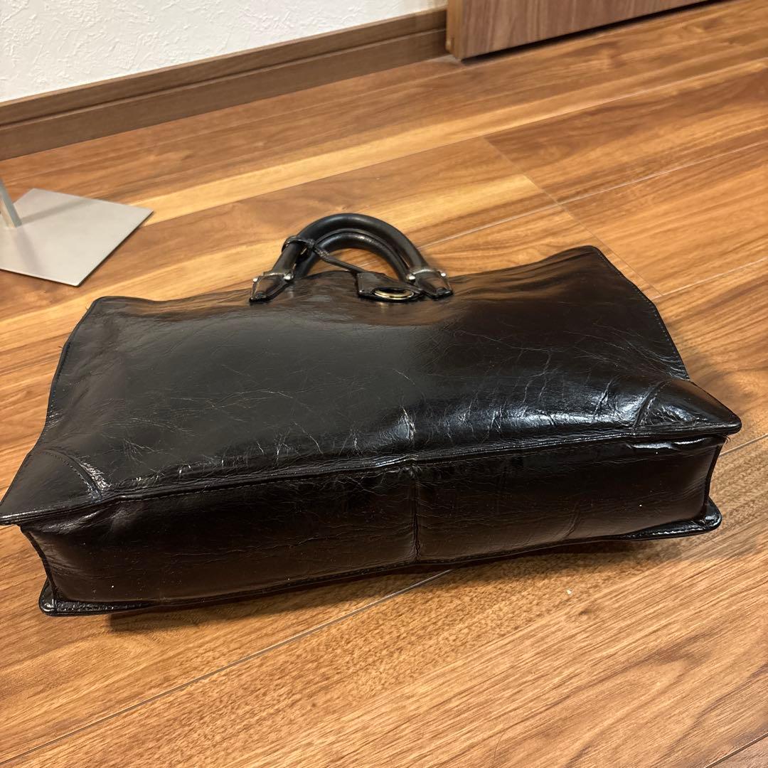 aniary アニアリ レザー 本革製 トートバッグ ビジネスバッグ シワ加工