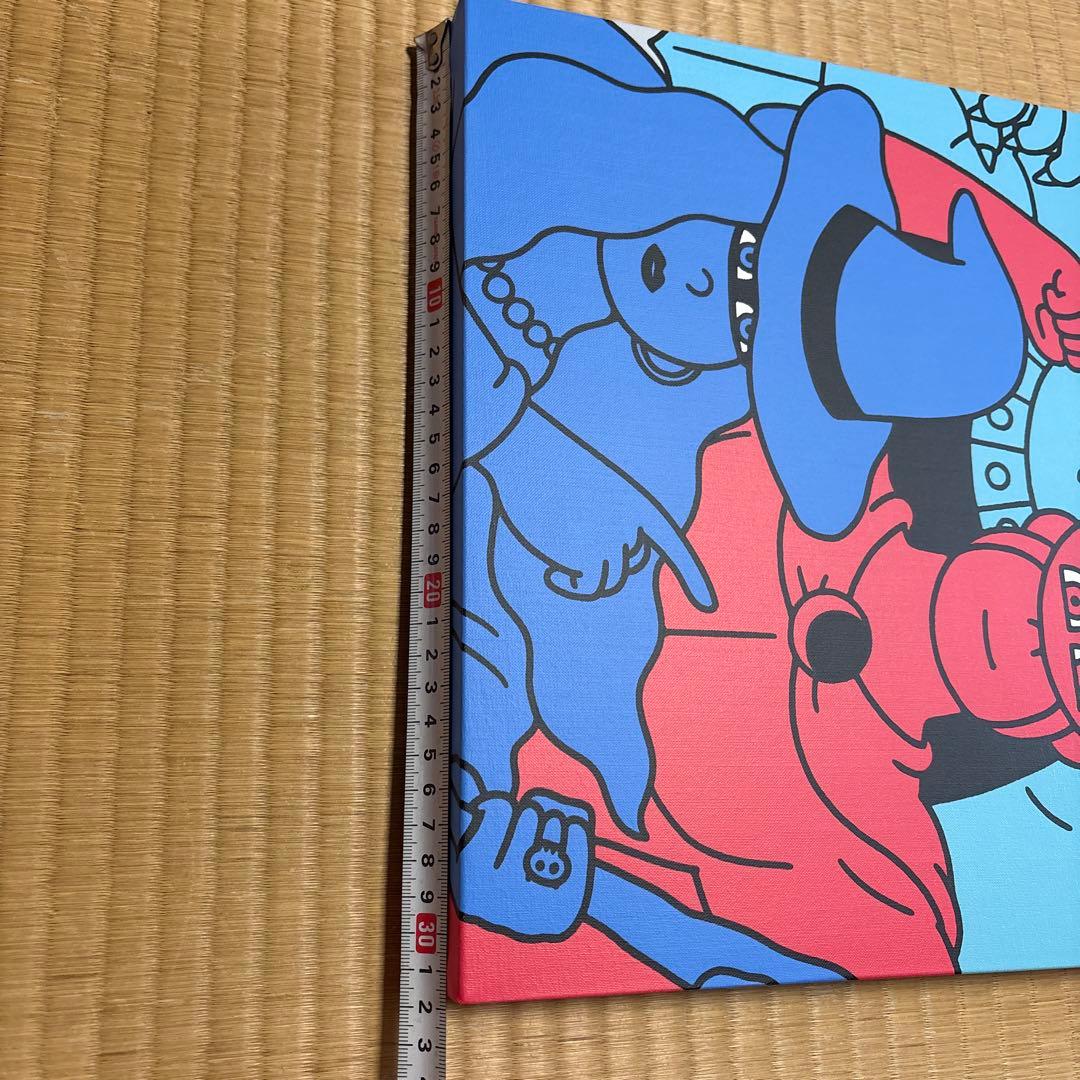 JUN OSON/ジュン・オソン(HEROES)キャンバスにスクリーンプリント