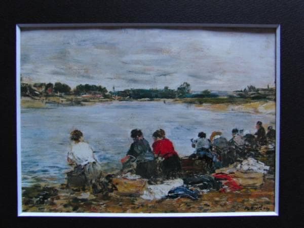 ウジェーヌ・ブーダンLAVEUSES AU BORD DE LA TOUQUES