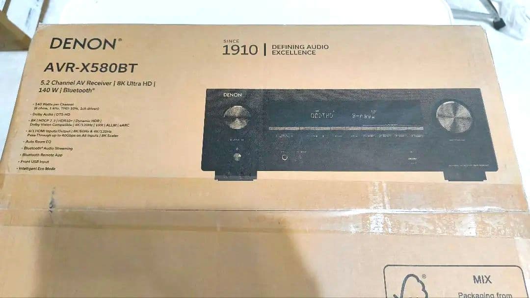 デノン Denon AVR-X580BT 5.2ch AVアンプ