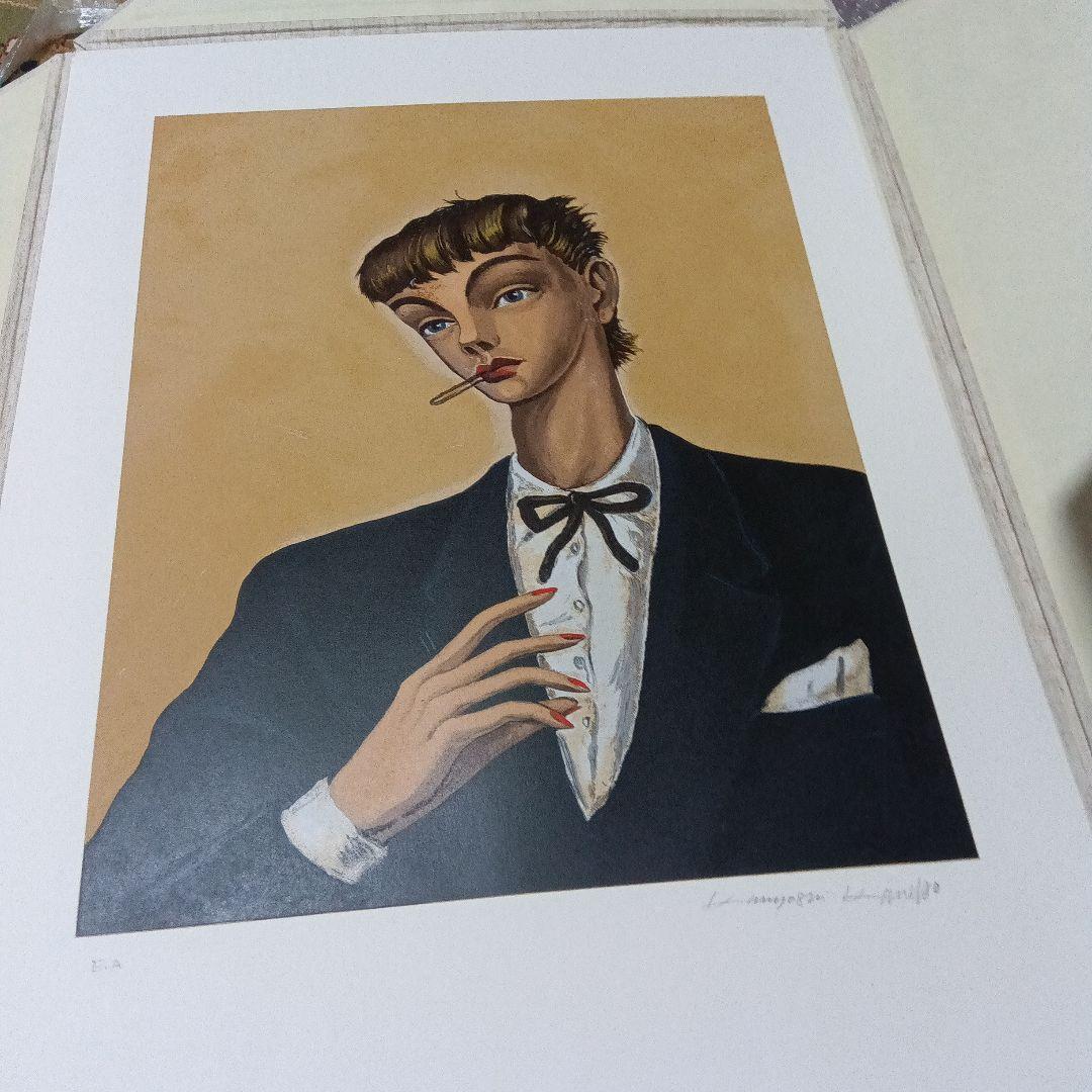 金子國義　金子国義　版画　リトグラフ　サイン　署名　４枚セット　シルクスクリーン