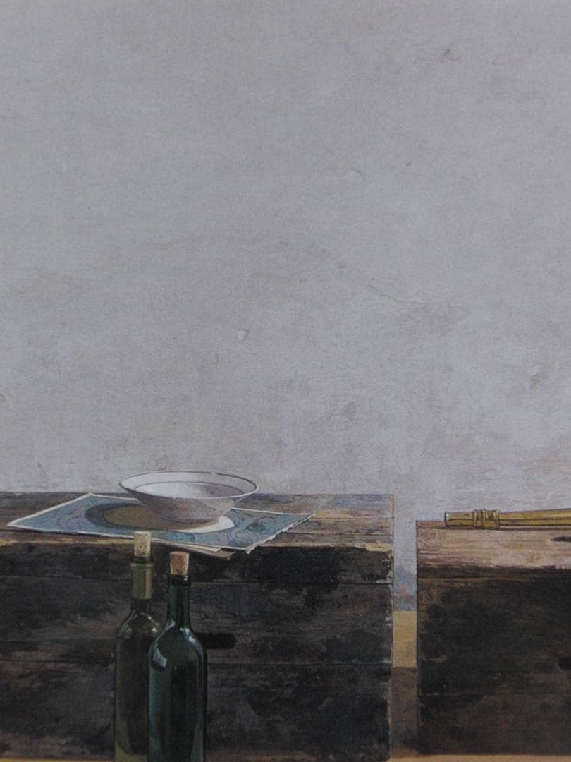 西房浩二、【Beranの箱】、希少な額装用画集より、新品額装付