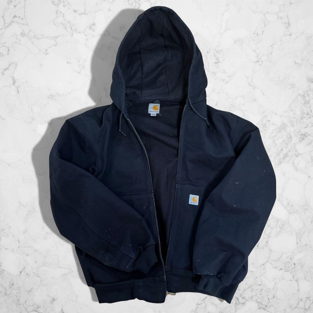 【希少】USA製 カーハート アクティブジャケット ダック地 [カラー:黒]